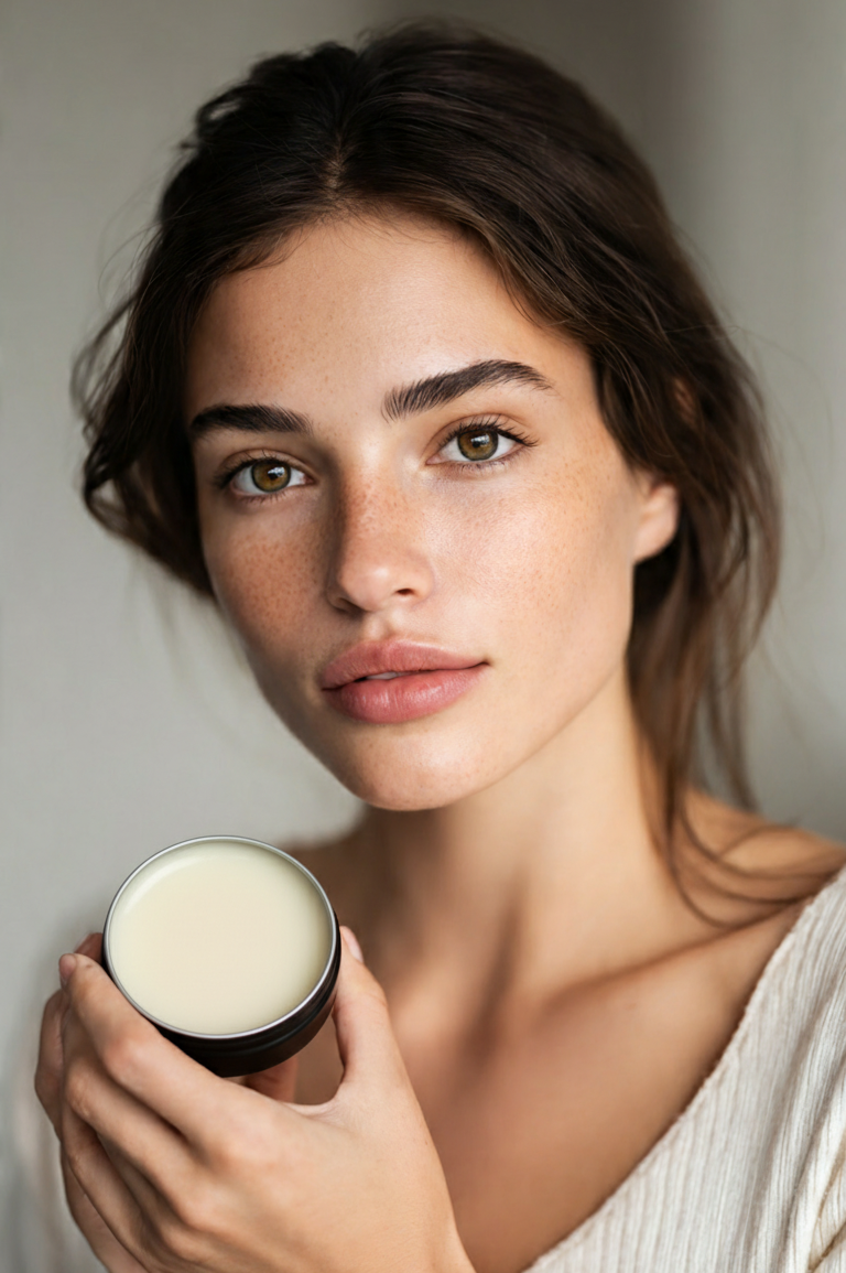 Desodorante natural en crema de limón y geranio, libre de aluminio y parabenos